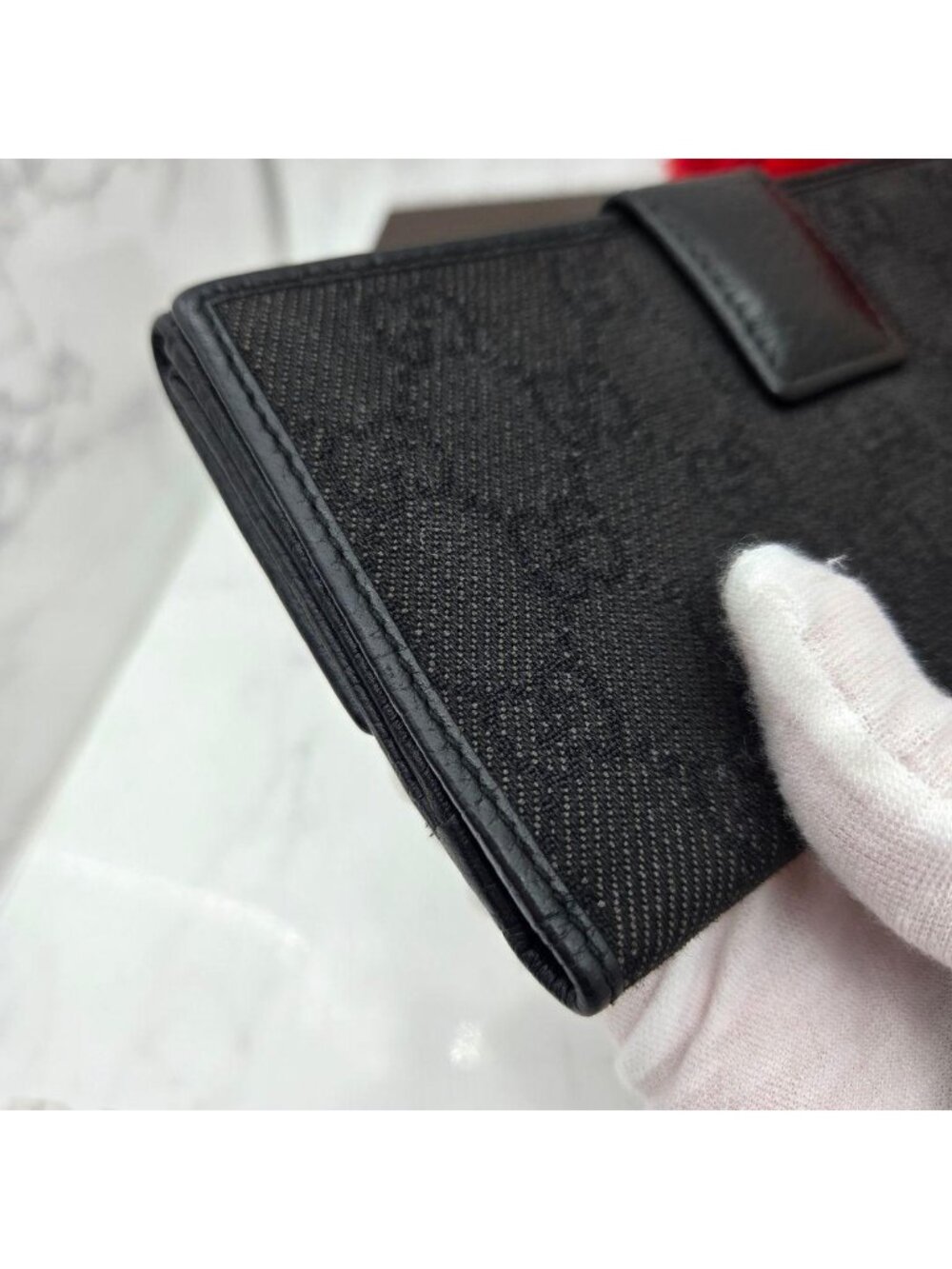 Gucci Wallet GG Canvas Leather Black - Picture 7 of 16
